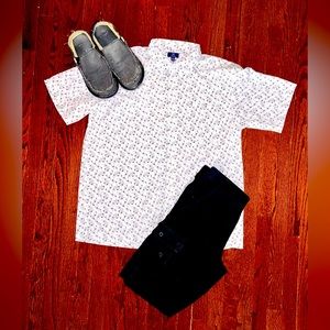 George Men’s button down patterned shirt